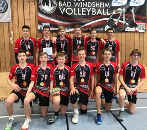 Oben von links: Alexej Kursov, Fritz Vähning, Moritz Wöls, James Feuchtgruber, David Geisberger, Florian Bachmaier - Unten von links: Felix Schinko, Lukas Zusann, Manuel Olliges, Kilian Haugg, Jonas Hartmann, Maxi Himsl
